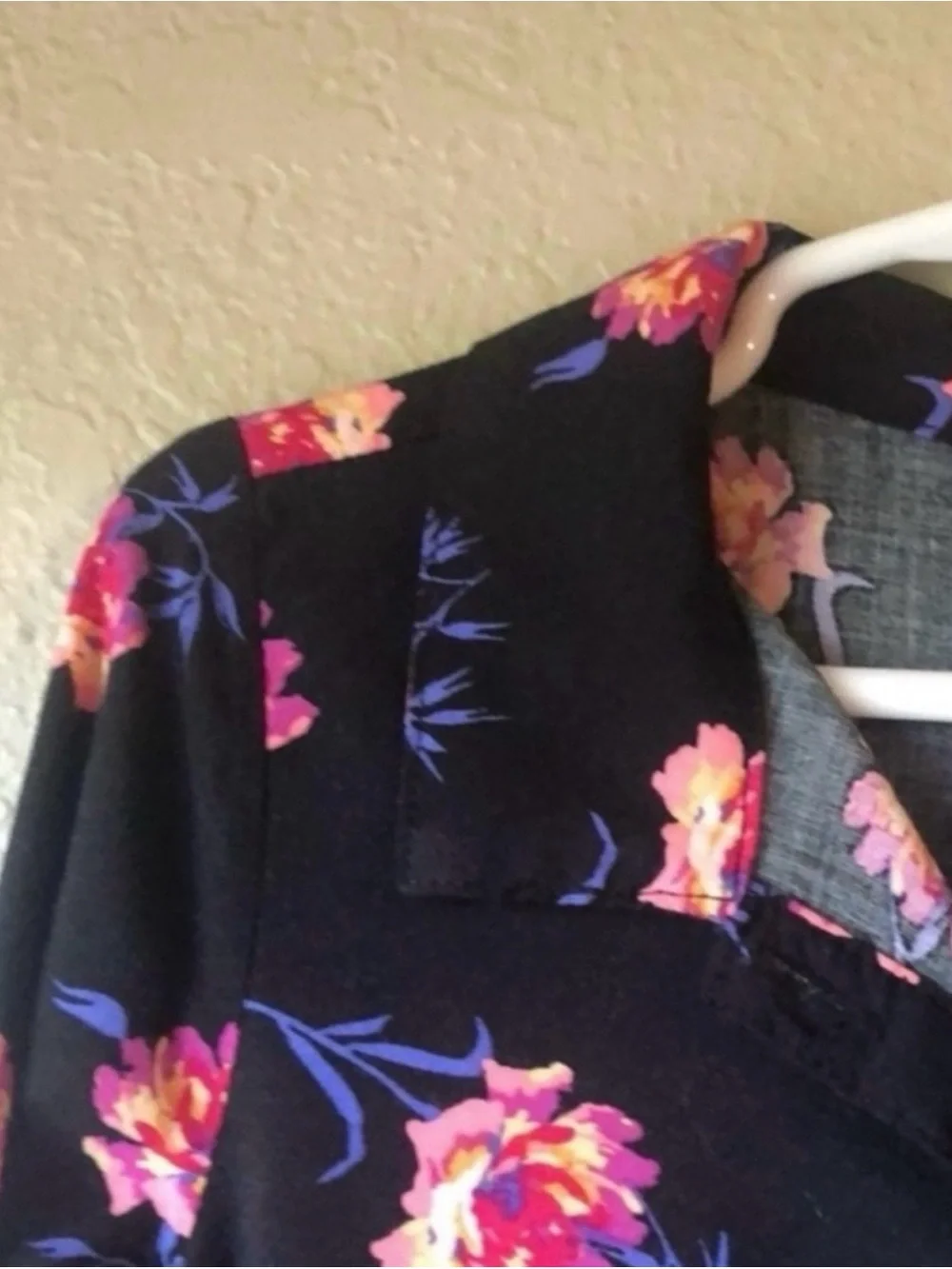 Old Navy Dress Girls Black Floral Long Sleeve Button Down Dress Toddler Girls 4T